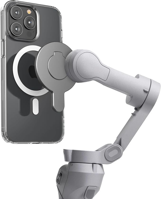 ENCASED Magnetic Adapter for DJI Osmo Mobile Smartphone Gimbal Stabilizer - Compatible with MagSafe (DJI OM 8 7P 7 SE 6 5 4) by Encased