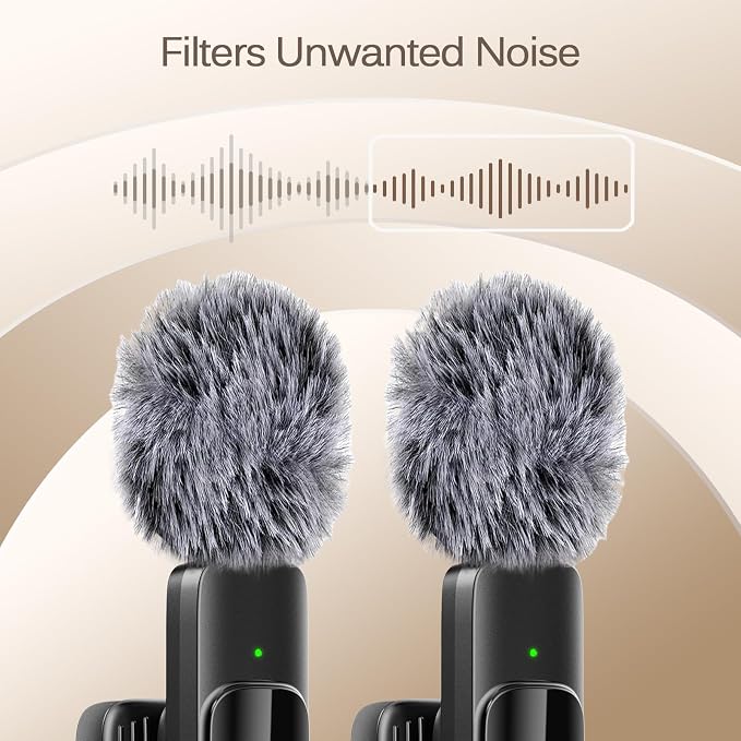 Labstandard Wireless Lavalier Lapel Microphone for iPhone, iPad, mini Video Recording Mic for Interview Video Podcast Vlog YouTube & Livestream, Noise Reduction, Plug & Play (3-in-1 Port) - Image 5