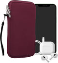 kwmobile Universal Phone Pouch Size XL - 6.7/6.8" - Neoprene Smartphone Pouch with Zip - Water-Repellent Mobile Phone Case - Sleeve in Berry by kwmobile