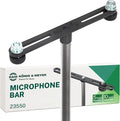 K&M König & Meyer 23550.500.55 Microphone Bar | Adjustable Positioning for Two Mics or Booms | 5/8“ Thread Stand Connector | Professional Choice Made in Germany Black by K%C3%B6nigMeyer