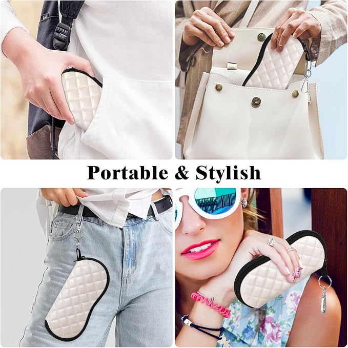 MoKo Sunglasses Soft Case Ultra Light Neoprene Zipper Eyeglass Case for Men Women - Image 7