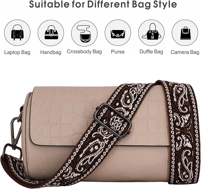 Replacement Purse Strap Shoulder Strap Adjustable Crossbody Strap for Women Crossbody Wide Shoulder Bag - Image 5