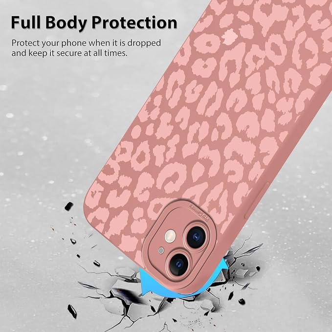 Cute Pink Cheetah Print Phone Case for iPhone 11 6.1" | Aesthetic Leopard Pattern Design Cover Full Camera Lens Protective Shockproof Soft Slim TPU Funda for Women Girls - Image 3