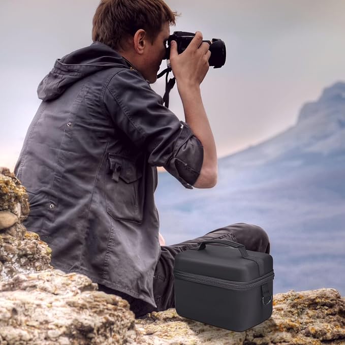 ALKOO Camera Bag for Canon T7/T100 & Sony a6400/a6700 | Padded Camera Bag, Adjustable Dividers for Body, Lens and Accessories, Shoulder Strap, Bag Only, Black - Image 9