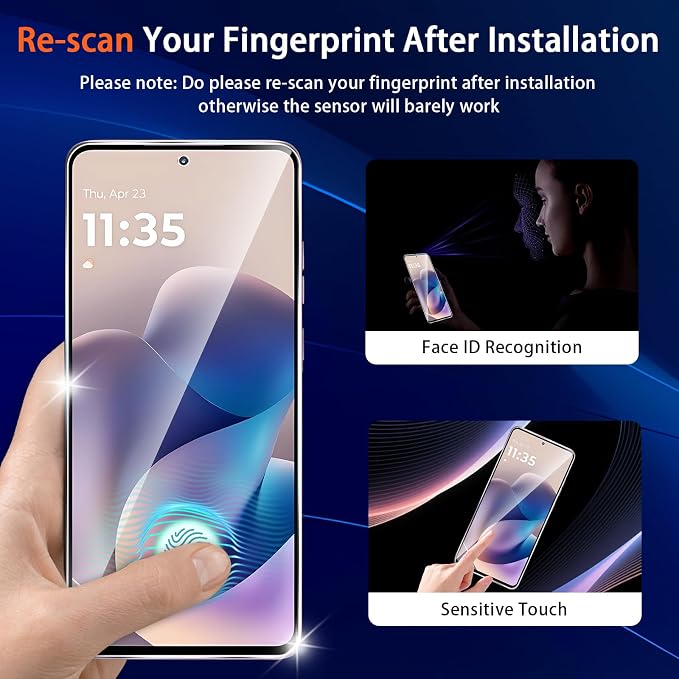 (3+2 Pack) Designed for Motorola Moto G Stylus 5G 2026 Tempered Glass Screen Protector + Camera Lens Protector,[3D Touch][Bubble-Free][Anti-Scratch] Screen Protector Glass For Motorola G Stylus 2026 - Image 4