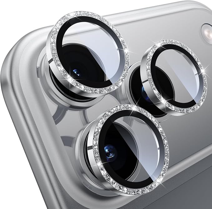 WSKEN for iPhone 17 Pro/iPhone 17 Pro Max Camera Lens Protector | Original Shooting Mode, Individual Metal Cover Film, Shatterproof HD Tempered Glass Camera Screen Protector, Glitter by SmartProtectionGreenerFuture