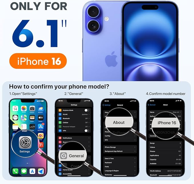 Miracase Silicone & Magnetic for iPhone 16 Case, Chocolate | Compatible with MagSafe, Anti-Scratch Microfiber Lining, Liquid Silicone Case Shockproof Drop Protection Phone Case for 16 - Image 2