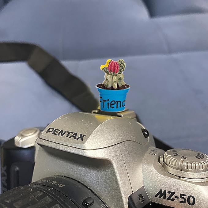 Camera Hot Shoe Cover, Cartoon Hot Shoe Cap, Hot Shoe Protector Compatible with Sony Fujifilm Fuji Canon Nikon Pentax Leical Panasonic (2pcs Friend Flower) - Image 3