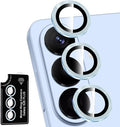 for Samsung Galaxy S26 Plus Camera Lens Protector, Individual Metal Ring Tempered Glass Lens Cover, [Strong Adsorption] Scratch Resistant Ultra-Thin HD Clear Lens Cover, 1 Set-Blue by Btscase