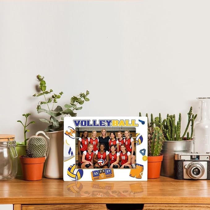 Volleyball Picture Frame, Sports Themed Photo Frame for 4x6 Inches Photos, Tabletop Display Frames for Players and Coaches, Gift to Volleyball Enthusiasts, Home Office Decor - Image 5