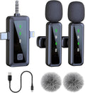 3-in-1 Wireless Lavalier Microphone for iPhone/Android/Camera/PC, Featuring a Rotatable Clip, Mute, Reverb, and Noise Reduction – Ideal for TikTok, YouTube, and Vlogging (3-in-1) by Lisiearoo