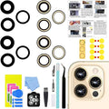 LEAFE for iPhone 14 Pro/iPhone 14 Pro Max Camera Lens Replacement | 2 Set OEM Original Back Rear Camera Lens Glass Replacement Kit for iPhone 14 Pro/14 Pro Max with Pre-Installed Adhesive by LEAFE