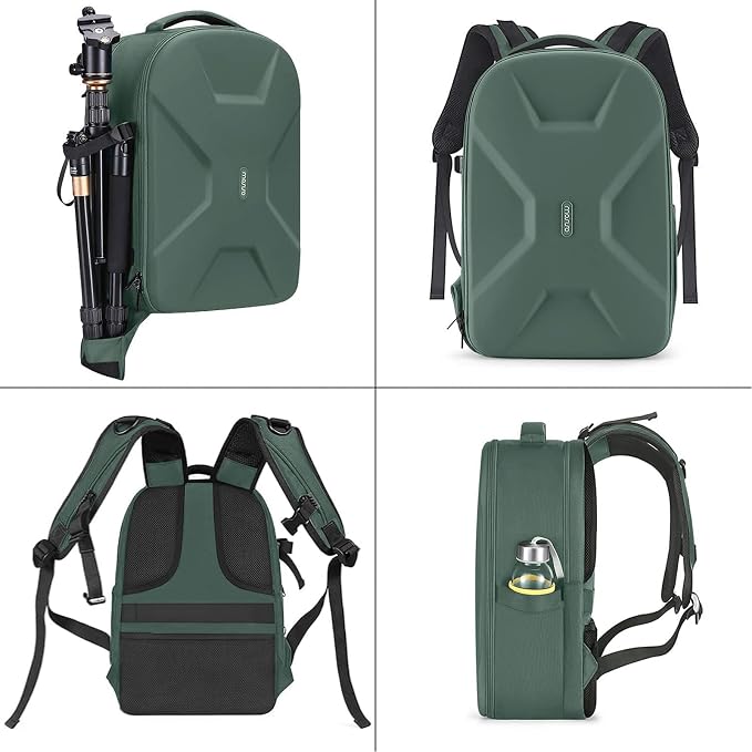 MOSISO Camera Backpack, DSLR/SLR/Mirrorless Photography Camera Bag | Waterproof Hardshell Bag with Insert&Tripod Holder&Laptop Compartment Compatible with Canon/Nikon/Sony, Emerald Green - Image 4