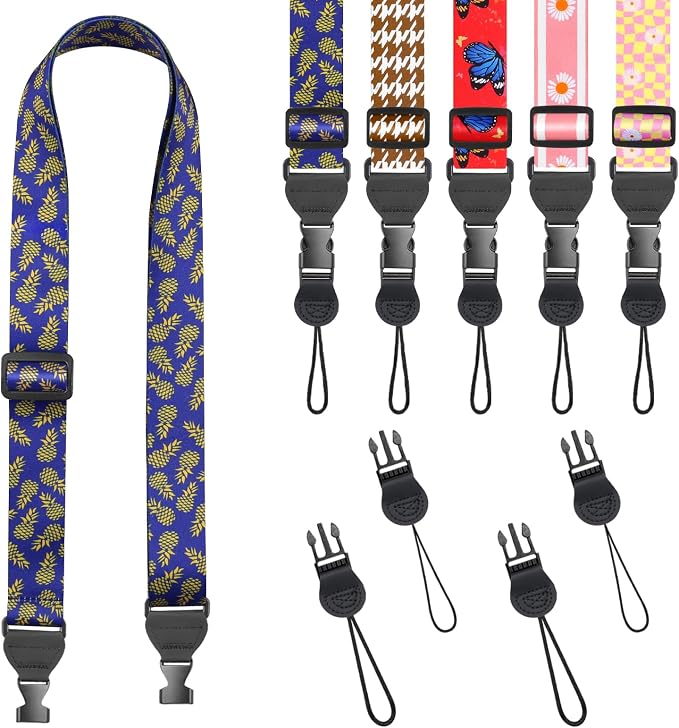 FIEIL Pineapple Shoulder Strap, Adjustable Camera Strap with 2 Sets of Quick-Release Buckles, Comfortable Neck Strap for iPad, Tablet, Camera, Laptop, Binocular, Luggage Bag by FIEIL