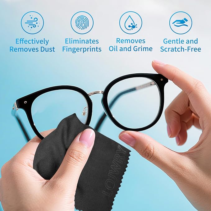 Eye Glass Clean Cloths 6*7in 6 Pcs, Individually Wrapped, High-Density, Ultra Soft, Scratch-Free Premium Microfiber Cleaning Cloth for Glasses, Camera Lens, Screen, Electronics, Tv, Eyeglass. - Image 2