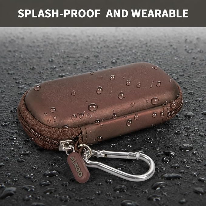 USB Flash Drive Case, SD Card/Thumb Drive/Memory Cards Holder, Bag Only | SDXC/SDHC Storage, Electronic Accessories Organizer for SanDisk / for Samsung, for Students/IT/Office/School/Travel, D-Brown - Image 6