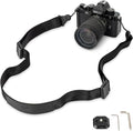 JJC DSLR Camera Neck Strap with Patented Quick Release Buckles, Universal Adjustable Camera Shoulder Sling Strap for Canon Nikon Sony Fujifilm Olympus Pentax DSLR SLR Cameras (Black) by JJC