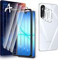 Anoowkoa 3 Pack for Samsung Galaxy A17 5G Screen Protector Tempered Glass + [3 Pack] Galaxy A17 Camera Lens Protector.9H Hardness.Support Fingerprint Unlock.Bubble-Free.Easy Installation by Anoowkoa