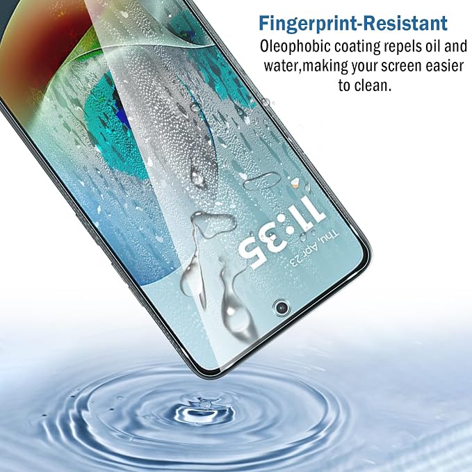 2+2 Pack for Moto G Play 2026 Screen Protector with Camera Lens Protector,Full Coverage 9H Tempered Glass Film,HD Clear Scratch Resistant,Bubble-Free for Moto G Play 2026 Screen Protector - Image 4