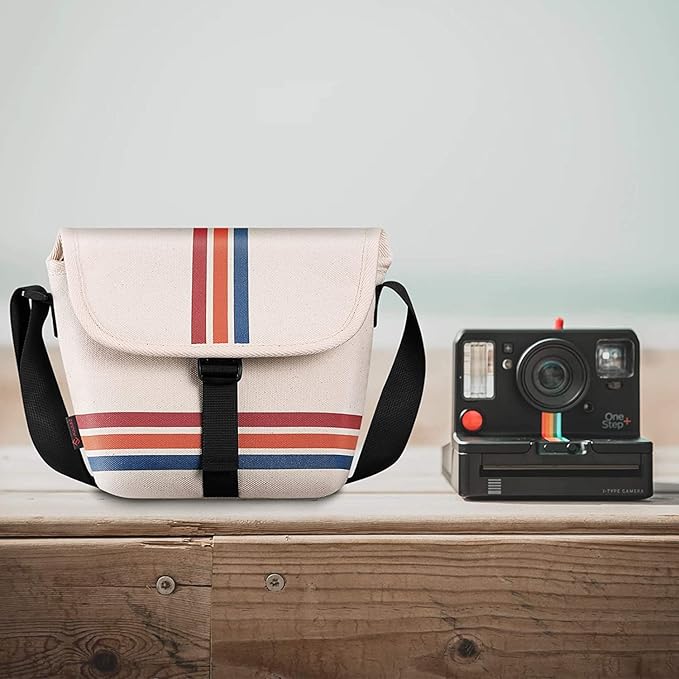FINTIE Crossbody Camera Bag for Polaroid Now+ Generation 3/2/1 I-Type | Travel Sling Case, For Polaroid Flip, Onestep 2 Vf, I-2 Instant Film Camera, With Adjustable Shoulder Strap - Image 5