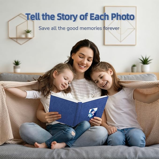 popotop Photo Album 4x6-600 Photos Photo Books with 600 Horizontal and Vertical Pockets,Linen Cover Albums for Family Wedding Anniversary Baby Vacation Pictures - Image 6