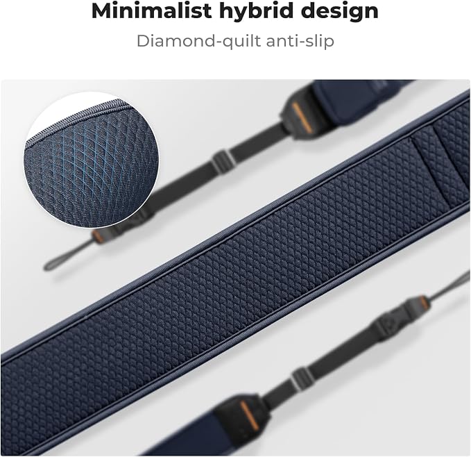 K&F CONCEPT Camera Neck Strap | Soft Neoprene, Adjustable Shoulder Belt, Zipped Pocket, Compatible with Sony/Canon/Nikon/Fuji DSLR SLR Mirrorless - Image 8