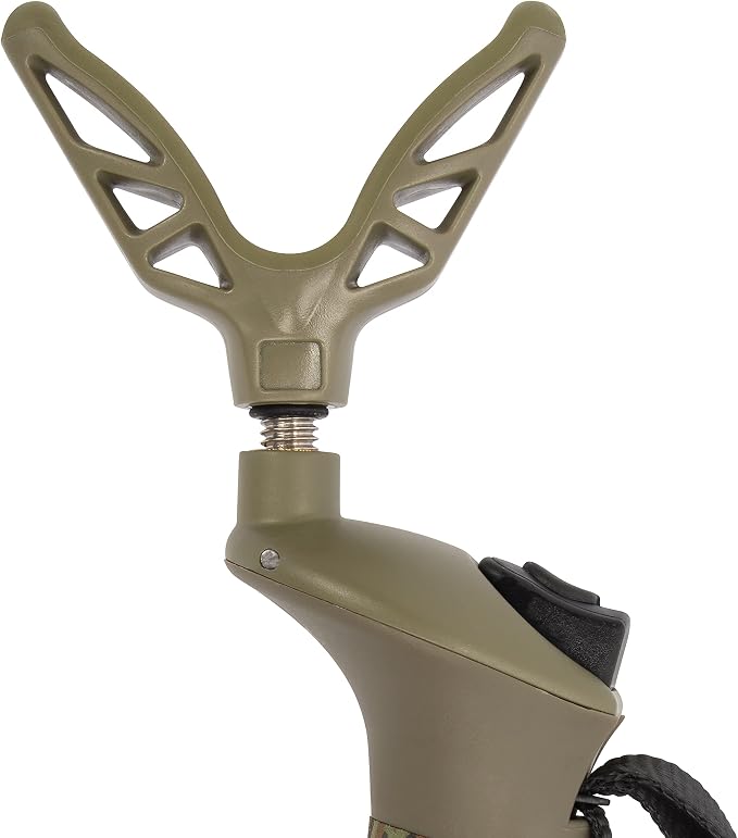 Allen Company Axial EZ-Stik Shooting Stick - Adjustable Rifle Rest - Monopod for Hunting and Scope Zeroing - Portable Rest for Rifles - Extends From 33"-61", Green - Image 4