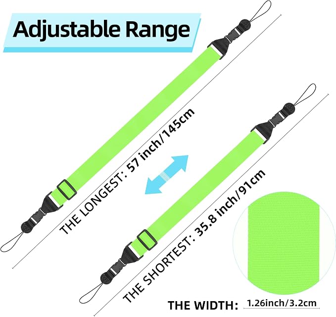 Adjustable iPad Strap:Comfortable Nylon Neck Strap Lanyard | for iPad/Samsung Tablet Case,Camera Binocular Crossbody Laptop Luggage Bag - Image 2