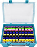 FULLCASE Flash Drive Case USB Memory Stick SD Card Storage Organizer- Holds 104pcs Thumb Drive Electronic Accessories Holder for Sandisk/for Samsung/for Inland/for PNY/for Netac (Aqua Blue) by FullcaseEasyLifeStorage