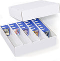 ZLCA 5 Row Trading Card Storage Box, 4000+ Standard Card 900+ Top Loader | Cardboard Storage Box with 30 Dividers, Bulk Card Storage Box for MTG TCG PTCG Sports Card by ZLCA