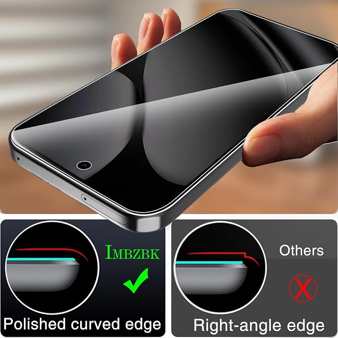 IMBZBK Screen Protector for Google Pixel 10 Pro XL, Tempered Glass,3+3 Pack | 9H+ Hardness, Military Grade Shatterproof, Case Friendly, Bubble Free Auto-Dust Removal, with 3 Camera Lens Protectors - Image 7