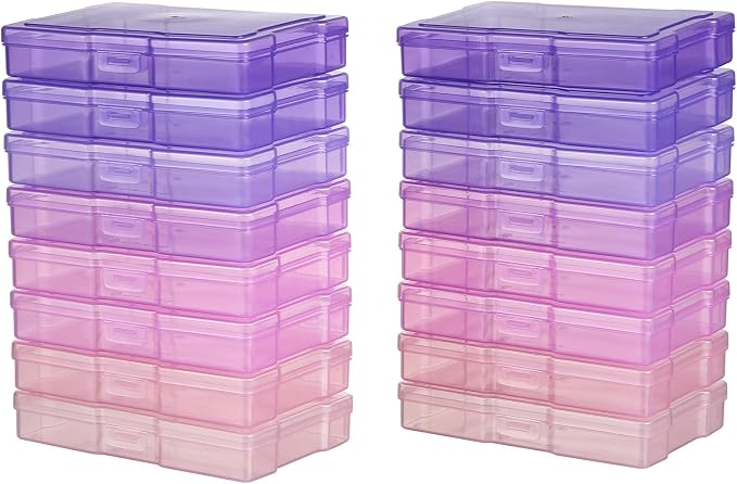 novelinks Photo Storage Boxes with Handle, Photo Organizers and Storage | 1Pack Color, Photo Albums 4x6 Pictures, Photo Cases, Classroom Organization, Index Card Box, Photo Card Holder, Seed Storage - Image 2