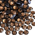 Jollin Hotfix Rhinestones Flatback Crystal Gems 3.2mm SS12, Smoke Topaz | 1440pcs Hot Fix Crystals Glass Rhinestones for Bedazzling, Crafting, Clothes, Shoes & Accessories DIY Decoration by Jollin