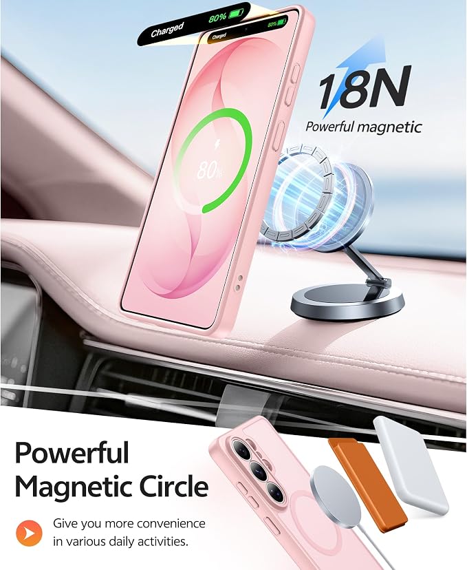 FNTCASE for Samsung Galaxy S26 Ultra Case, Compatible with Magsafe | Screen Protector, Full Camera Protection, Translucent Matte, 14FT Military Grade Drop Proof, Protective Phone Cover - Image 3