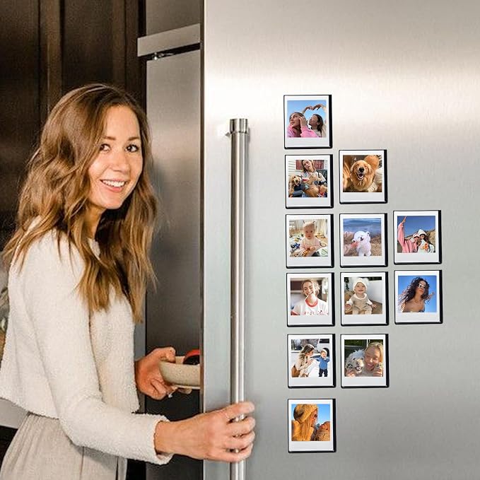Go Magnetic Picture Frame for Polaroid Go Gen2/Gen3 Instant Camera | Picture Frame for Polaroid Go Fits 2.12x2.62 Inches Films, Magnets for Refrigerator with Transparent Cover, Black, 20 Pack - Image 6