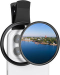 K&F CONCEPT 67mm Clip-on CPL Phone Camera Lens Filter Kit | Circular Polarizer Polarizing Filter Compatible with iPhone 17 16 15 14 13 12 11, FP101 by KFCONCEPT