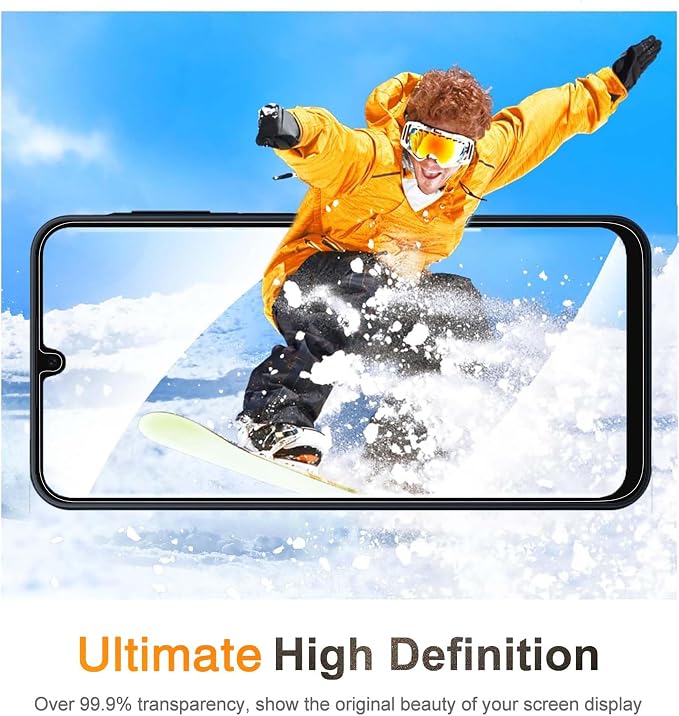 Wiaocit Tempered Glass Screen Protector for Samsung Galaxy A16 5G | 3+3 Pack, 9H Hardness, Camera Lens Protector, Installation Frame, Bubble Free, Case Friendly - Image 7