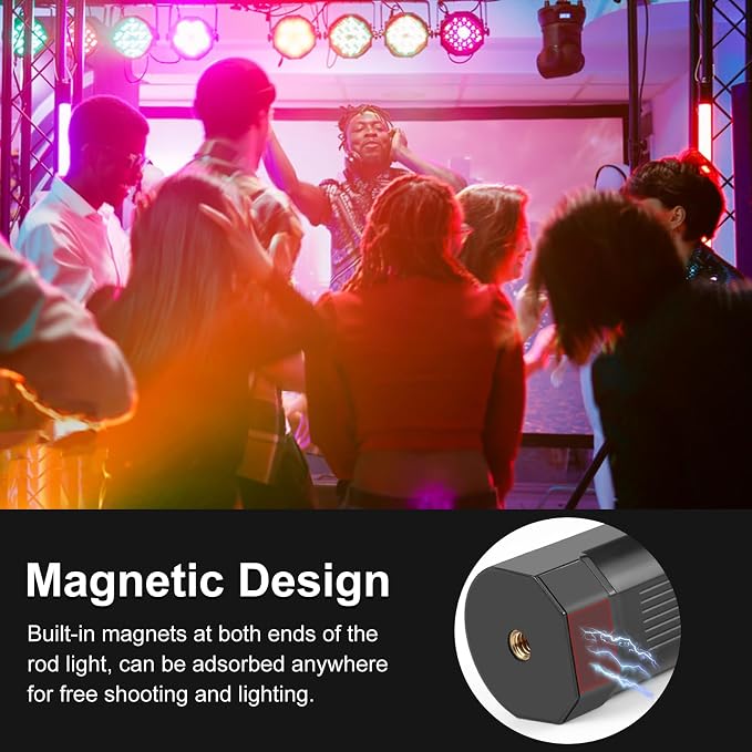 6.7" RGB Video Light Wand, Magnetic Handheld Tube Light Stick 2500K-9000K CCT & 20 Scene Modes with 2000mAh Battery, 95+ CRI, 120° Beam Angle for Photography YouTube TikTok Vlog - Image 3