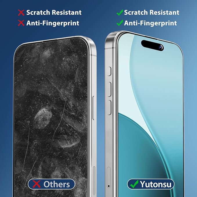 2 Pack Tempered Glass Screen Protector for iPhone 16 Pro Max | with 2 Pack Camera Lens Protector, Anti Scratch, Bubble Free, Case Friendly - Image 4