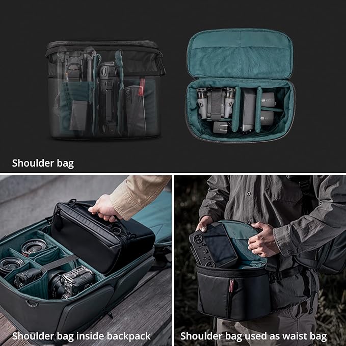 PGYTECH OneMo 2 25L-33L Camera Backpack with Shoulder Bag for Photographer | Waterproof DSLR Camera Pack for Canon/Nikon/Sony, Extra Large Photography Bag, Drone Backpack for DJI Mini 3 Pro/Mavic 3/ FPV - Image 6