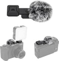 JJC Cold Shoe Wind Muff Windshield for Canon PowerShot V1 Digital Camera | Shoe Adapter Mount Holder for LED Light Microphone Attachment, Power Shot V1 Vlog Accessories by JJC
