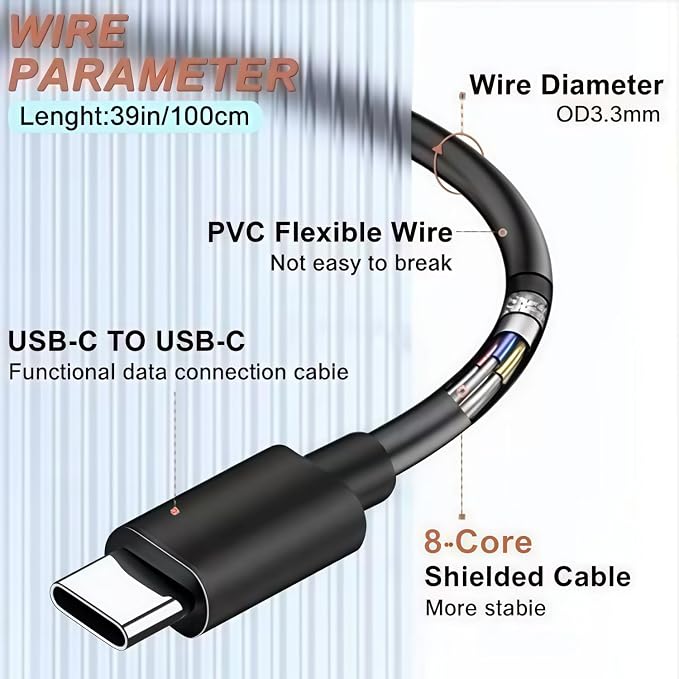 Camera Control Cable Cord,for DJI RS4 Pro, RS4 Mini, RS4, RS3 Pro, RS3, RS3 Mini, RSC2, RS2 Gimbal Stabilizer for Sony Canon Nikon Panasonic Fuji Olympus Camera USB Type C to Type C Right Angle Multi - Image 8