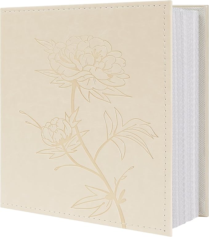Vienrose 4x6 Photo Album Holds 800 Photos Vegan Leather Beige | Vertical horizontal pockets, Beige, Large capacity, Family Wedding Baby Travel by Vienrose