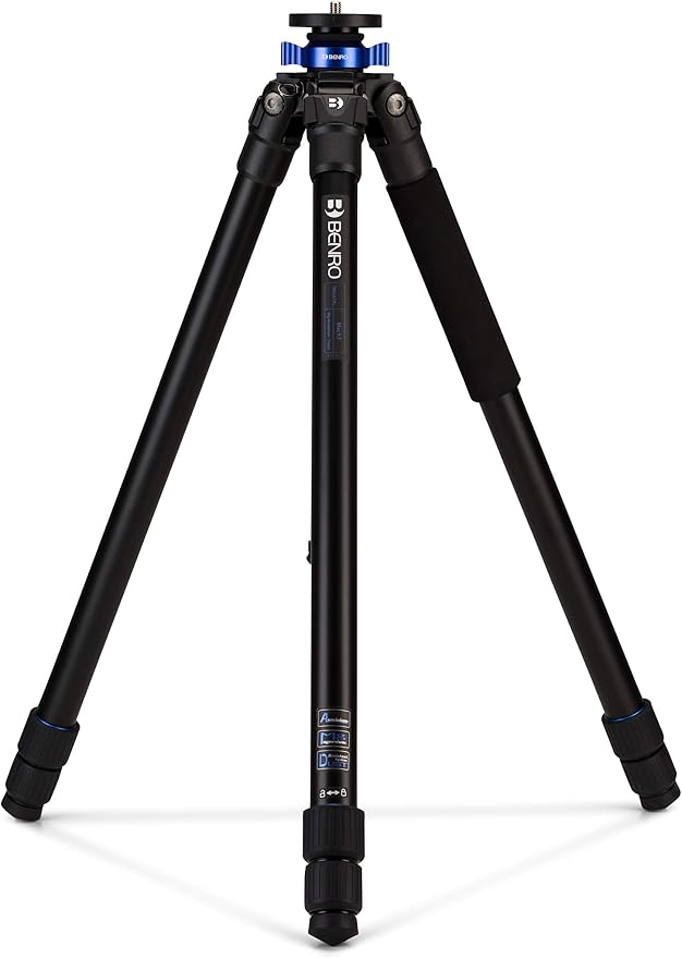 Benro Mach3 Aluminum Series 3 Long Tripod, 3 Section, Twist Lock Legs, 70.5" Maximum Height, 35.3 Load Capacity- Black (TMA37AL) - Image 3