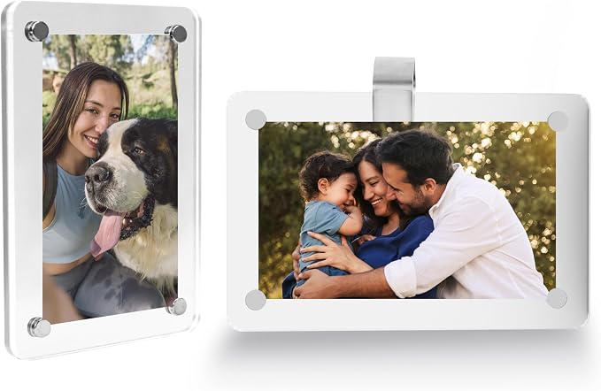 Car Sun Visor Photo Holder, Universal Magnetic Photo Clip, Decorate Your Car Visor Clip with Personality(Transparent, 2.8x4.7) by KSXLIUC