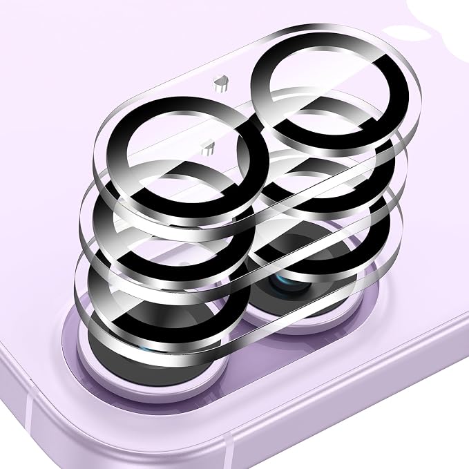 Tensea 3Pcs for iPhone 17/iPhone 16 Camera Lens Protector | Tempered Glass Film Lens Cover Screen Protector, HD Clear, Full Edge to Edge, Case Friendly for iPhone 17/iPhone 16 by Tensea