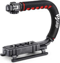 Zeadio Video Action Stabilizing Handle Grip Handheld Stabilizer with Cold-Shoe Mount for All DSLR Camera Camcorder by Zeadio