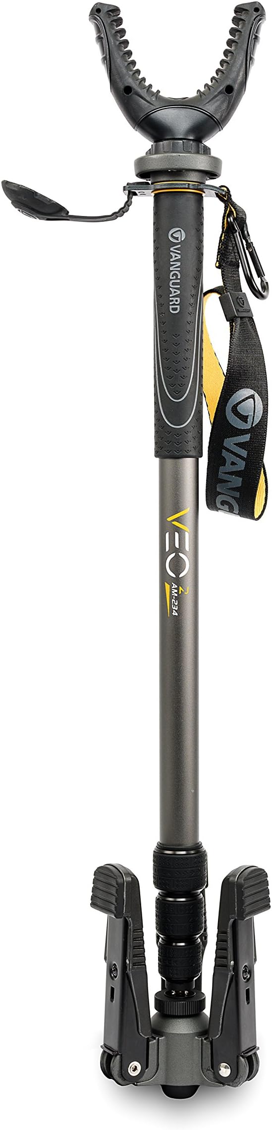 Vanguard VEO 2 AM-234TU Shooting Stick, Tri-Stand Base with Ball Joint, Rotating and Removeable U Shaped Yoke, Gray - Image 2