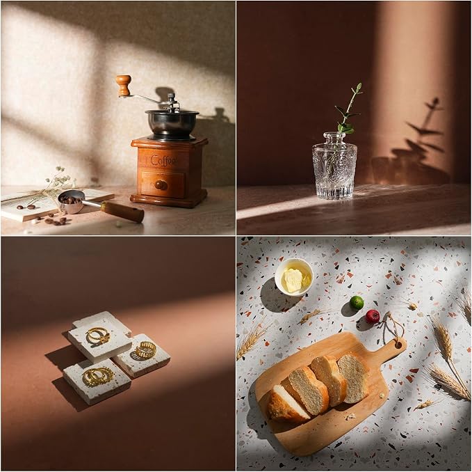 Photography Backdrops with Shadow Boards, 23x35in, 10 Pcs Background Paper | 20 Patterns, Photo Backdrop Board, For Tabletop Small Shooting, Background for Photos - Image 6