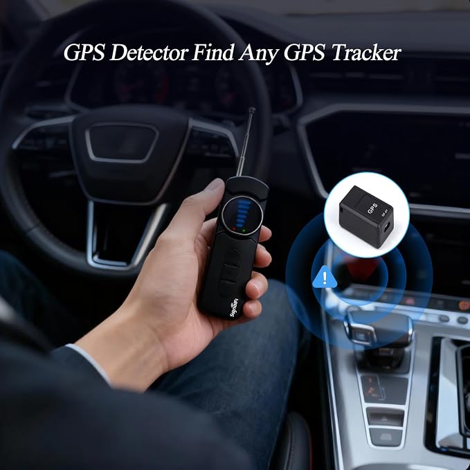Hidden Camera Detector,Upgraded GPS Tracker Detector With Silent Mode | anti spy detector & Bug Detector Portable Privacy Protector for Travel/Hotel/Car, Spy Camera Finder 6 Modes with LED (Black) - Image 6